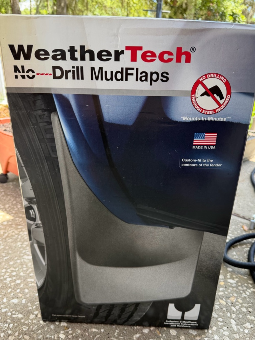 WeatherTech No-Drill MudFlaps - (REAR) Black.